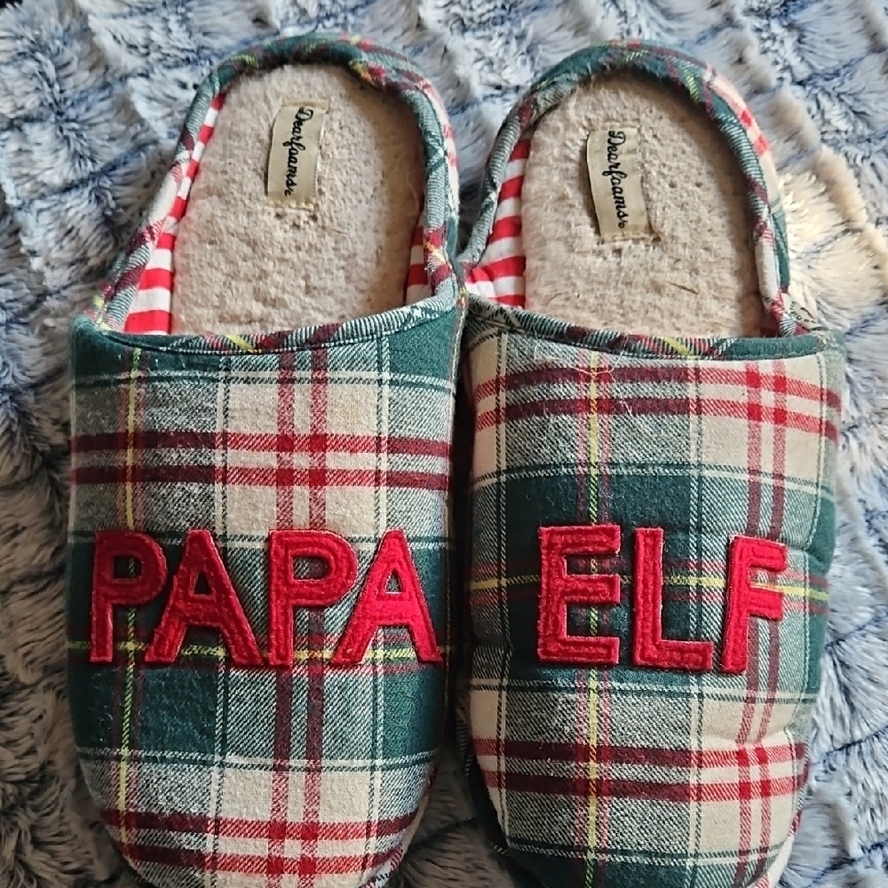 Dearfoams Cream Cozy Slippers